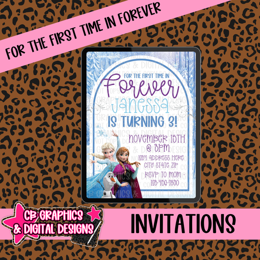 For The First Time In Forever or FOURever Invite