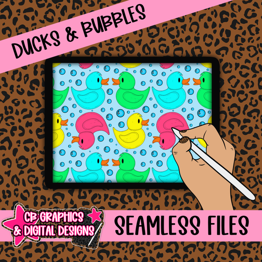 Ducks & Bubbles Seamless File