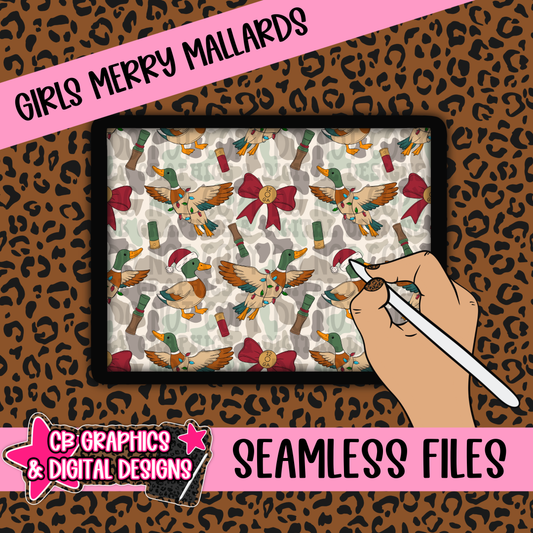Girls Merry Mallards Seamless File
