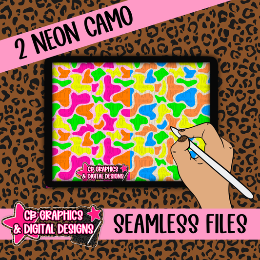 2 Neon Camo Seamless Files