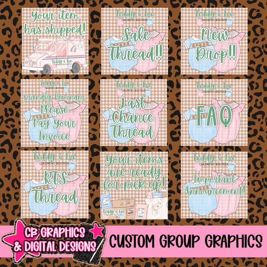 8 Custom Social Media Graphics