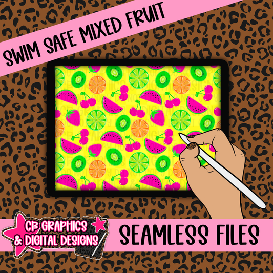 Swim Safe Mixed Fruit Seamless File