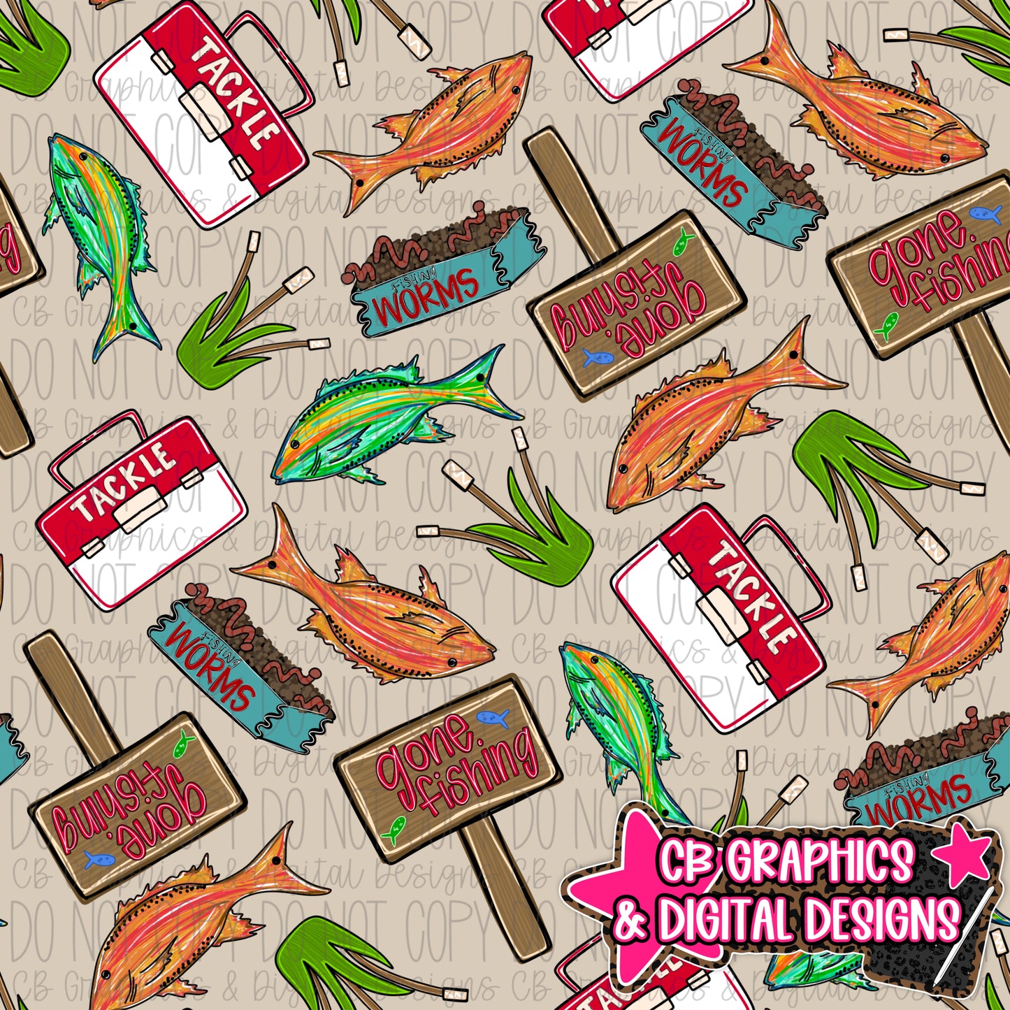 Gone Fishing Seamless File